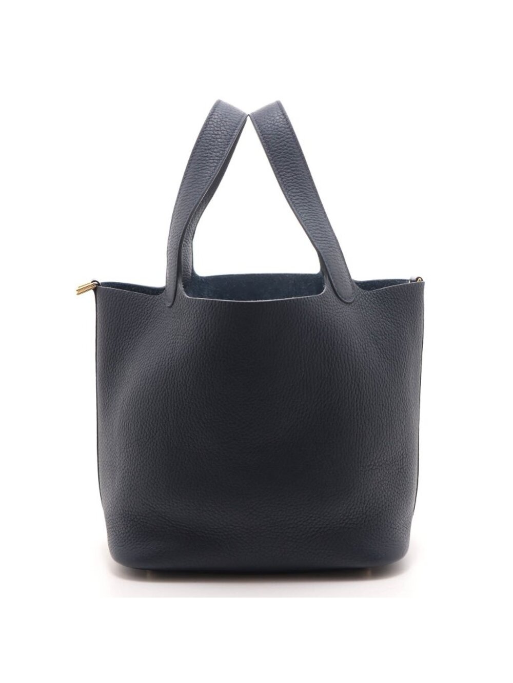 Hermes Picotin Lock MM Bleu Nuit Handbag Taurillon Clemence Boys'